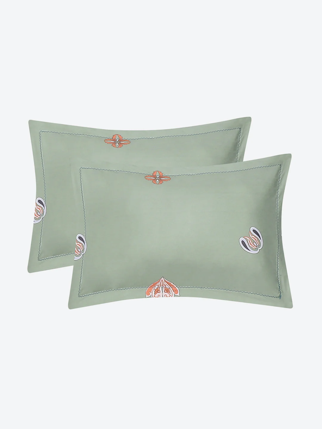 130 GSM Polyester Double Bed Bedsheet with 2 Pillow Covers - Image 8