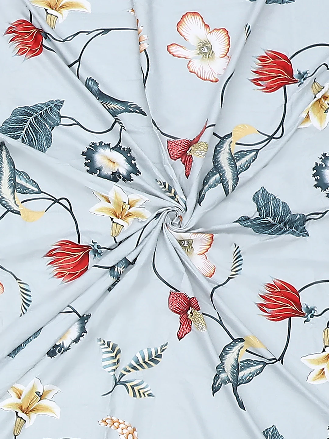 130 GSM Polyester Double Bed Bedsheet with 2 Pillow Covers - Image 9