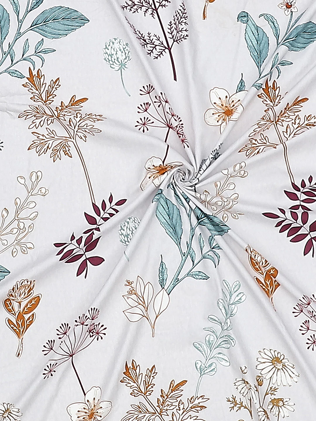 130 GSM Polyester Double Bed Bedsheet with 2 Pillow Covers - Image 9