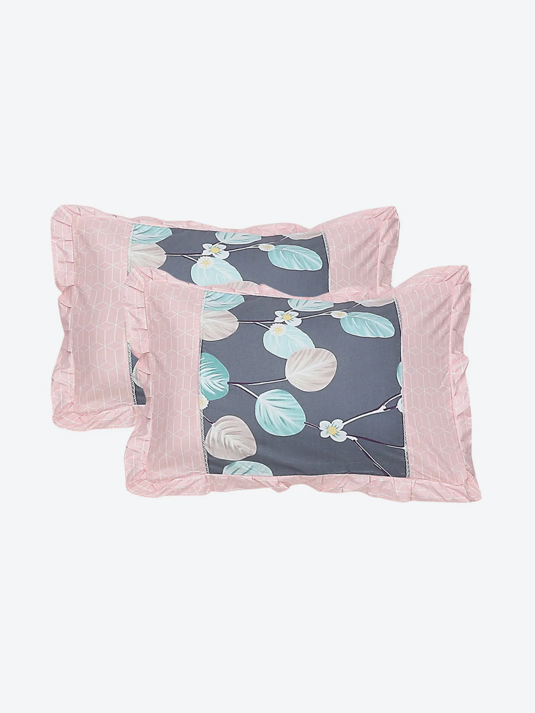 130 GSM Polyester Double Bed Bedsheet with 2 Pillow Covers - Image 8