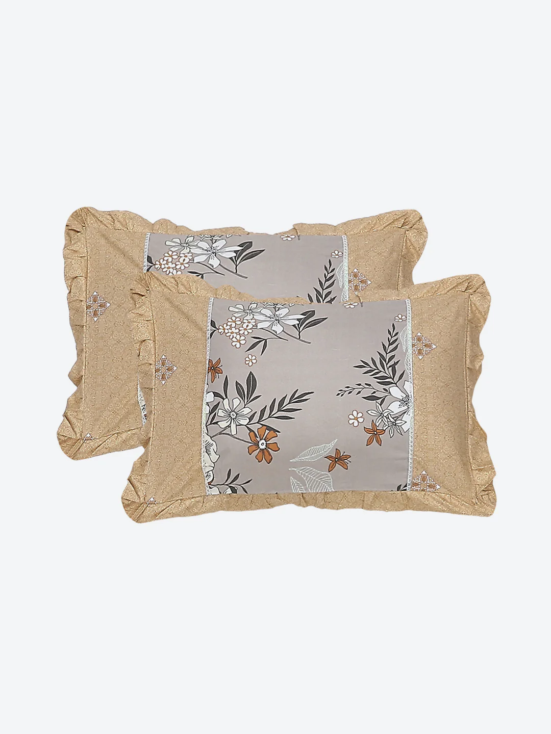 130 GSM Polyester Double Bed Bedsheet with 2 Pillow Covers - Image 8