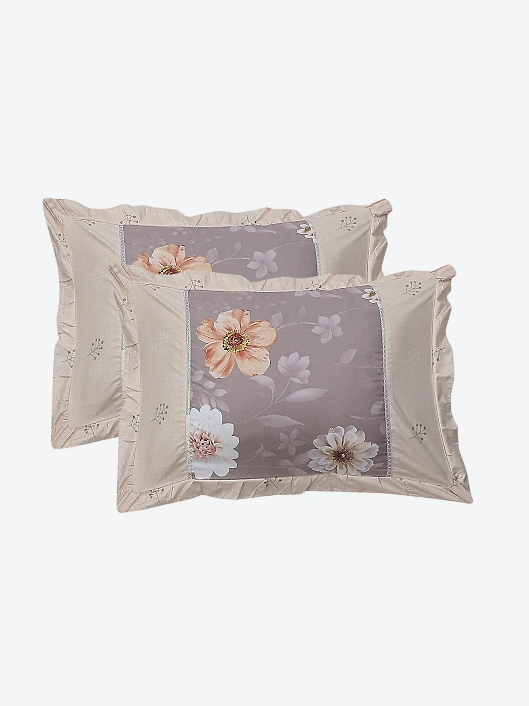 130 GSM Polyester Double Bed Bedsheet with 2 Pillow Covers - Image 8