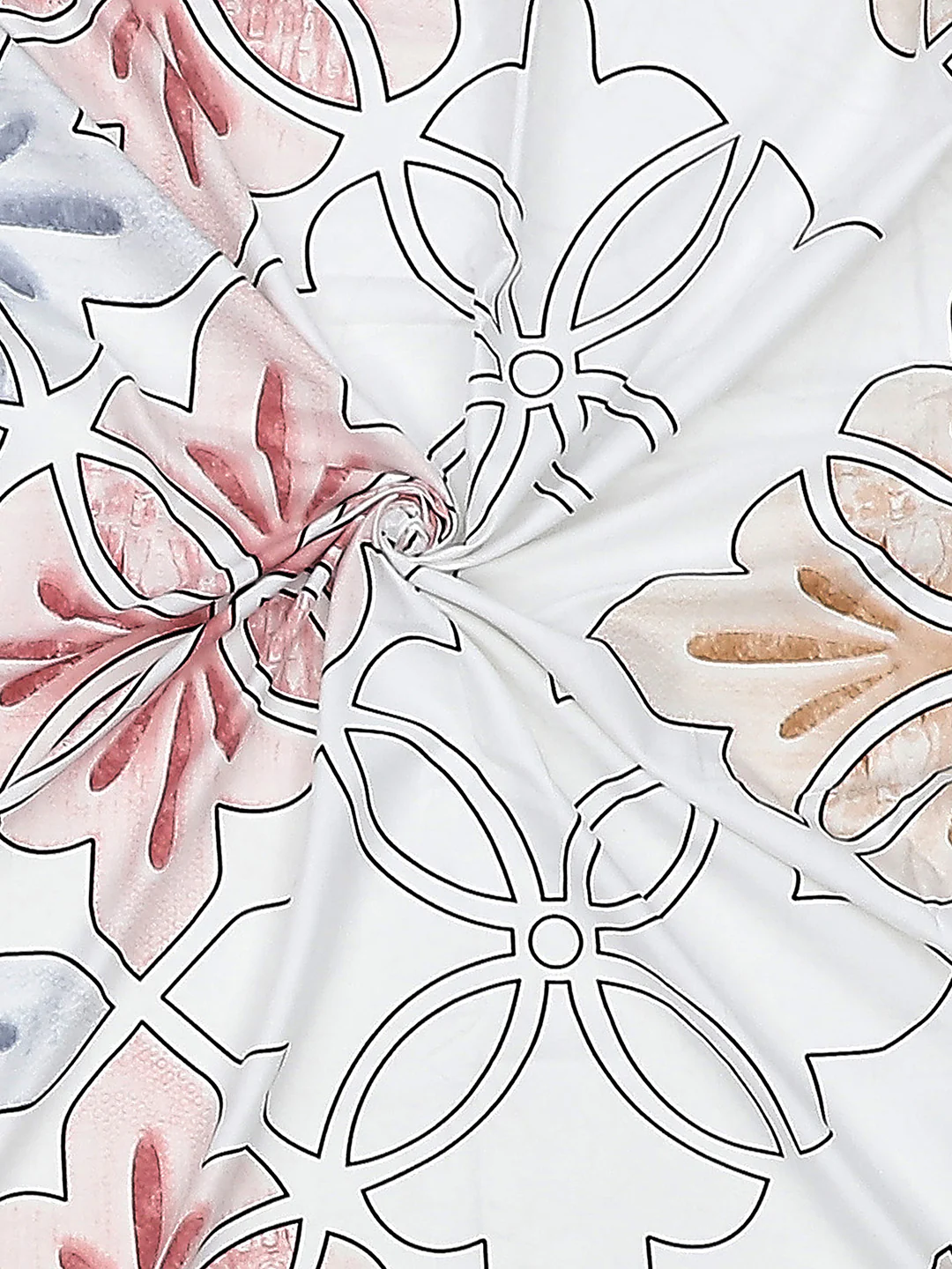 130 GSM Polyester Double Bed Bedsheet with 2 Pillow Covers - Image 9
