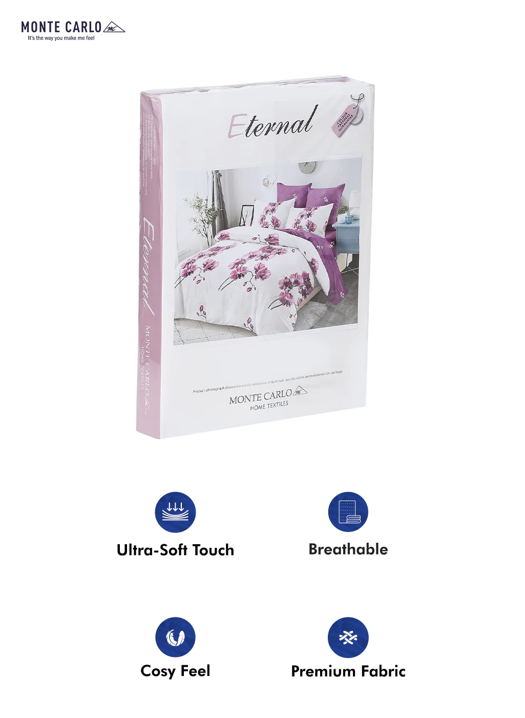 130 GSM Polyester Double Bed Bedsheet with 2 Pillow Covers - Image 10