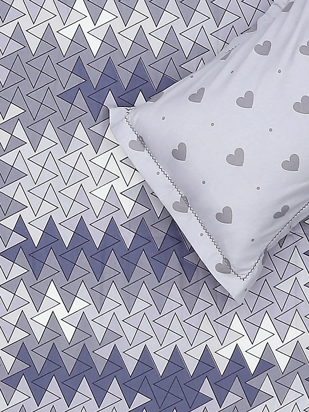 130 GSM Polyester Double Bed Bedsheet with 2 Pillow Covers - Image 6