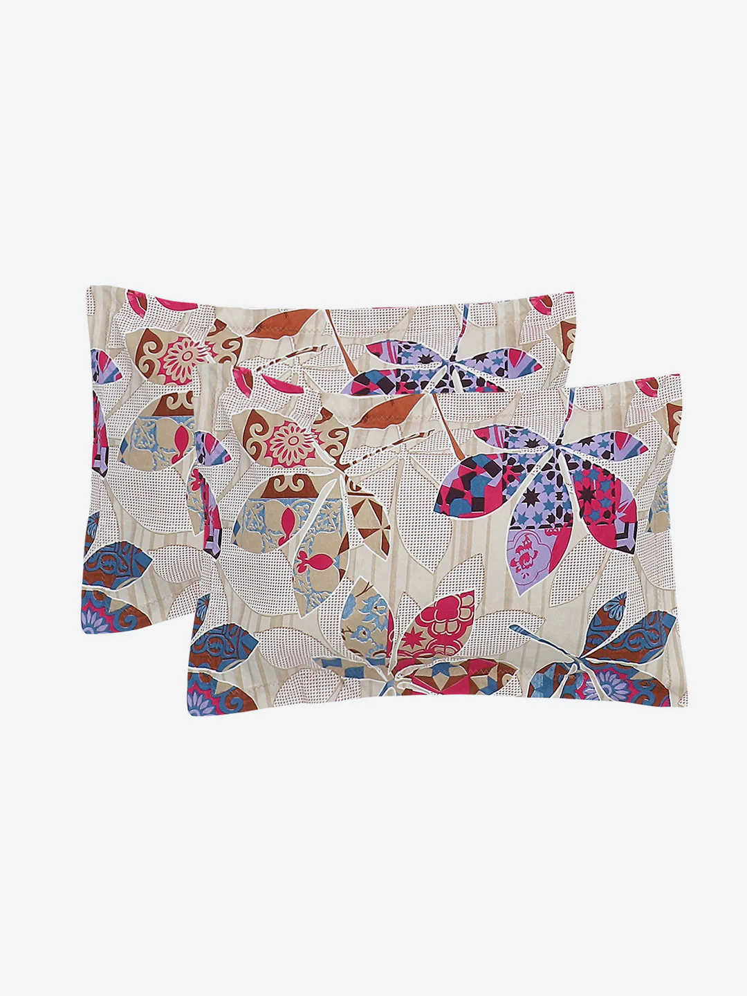 130 GSM  Polyester Double Bed Bedsheet with 2 Pillow Covers - Image 8