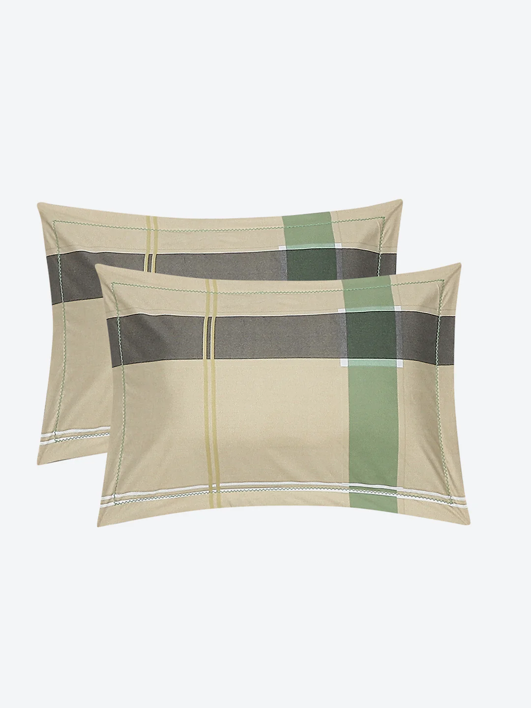 130 GSM Polyester Double Bed Bedsheet with 2 Pillow Covers - Image 8