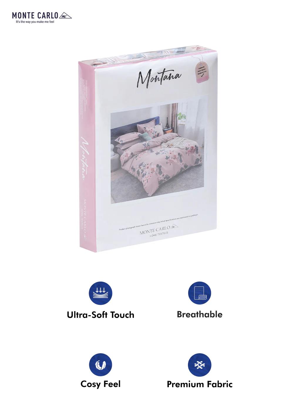 130 GSM Polyester Double Bed Bedsheet with 2 Pillow Covers - Image 10