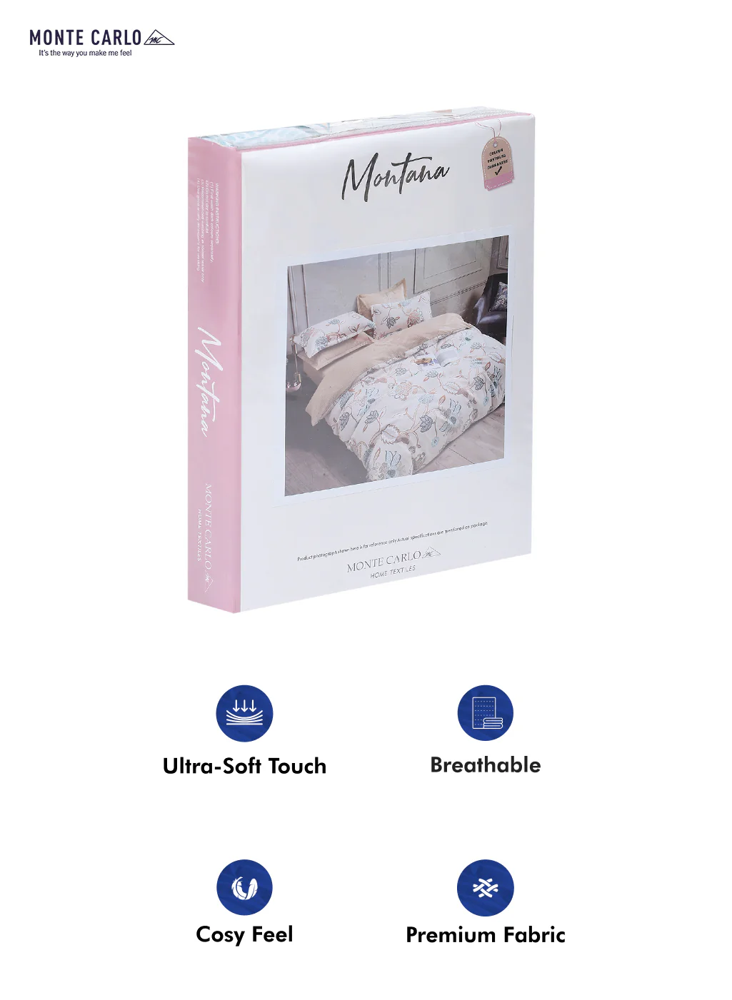 130 GSM Polyester Double Bed Bedsheet with 2 Pillow Covers - Image 10