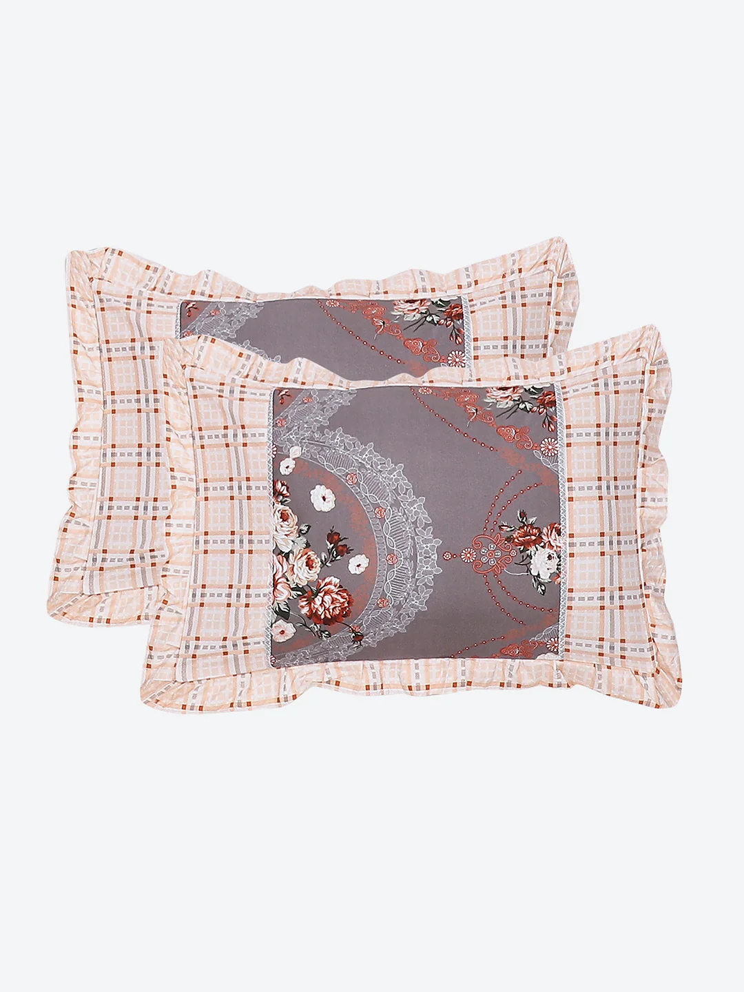 130 GSM Polyester Double Bed Bedsheet with 2 Pillow Covers - Image 8