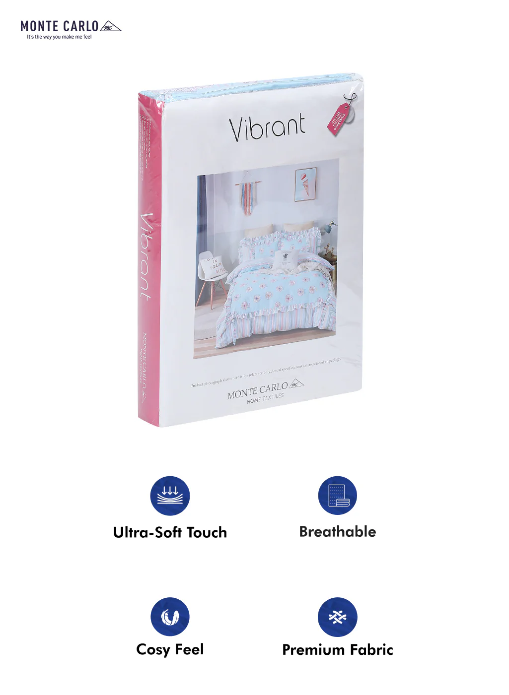 130 GSM Polyester Double Bed Bedsheet with 2 Pillow Covers - Image 10
