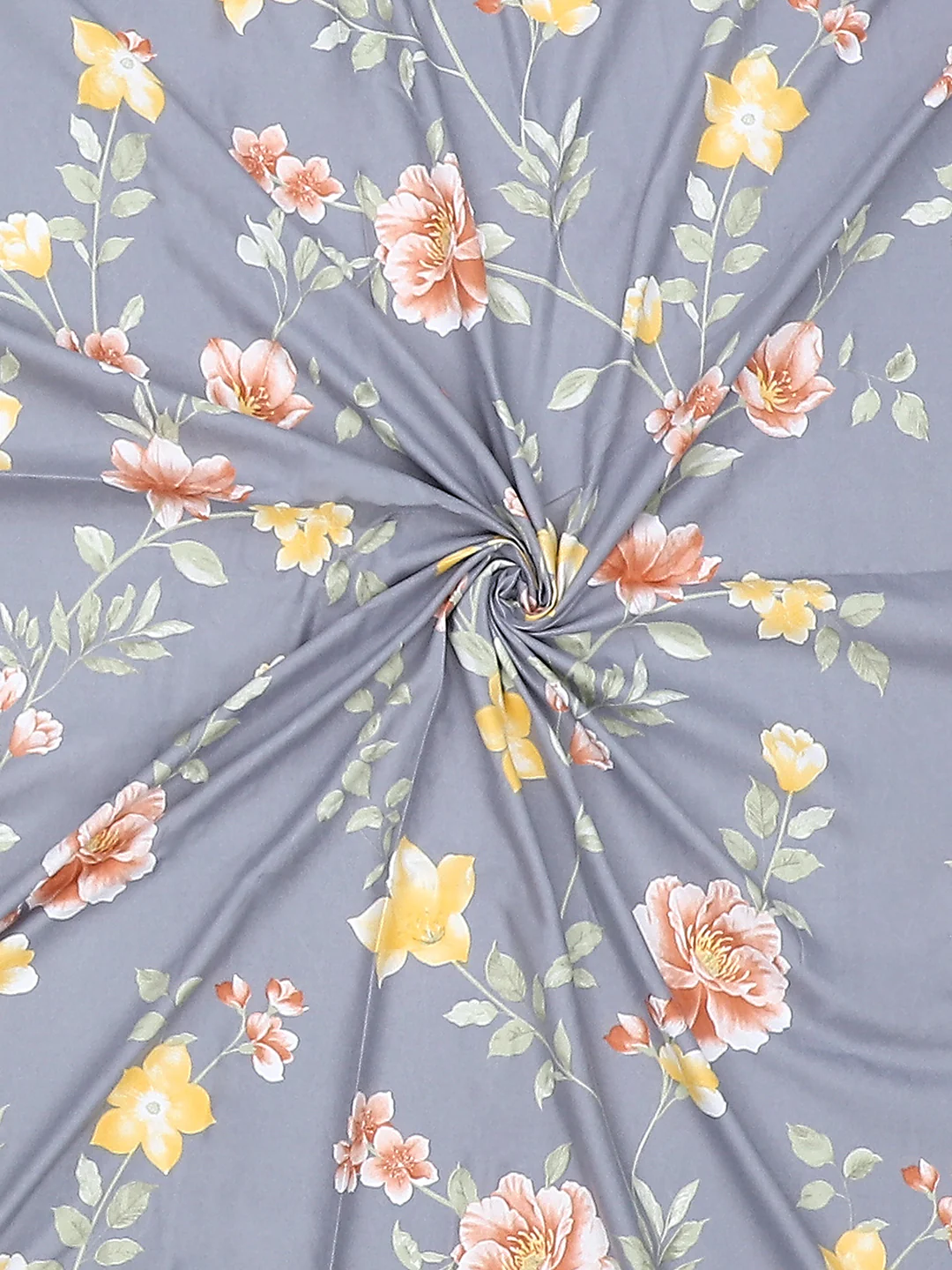 130 GSM Polyester Double Bed Bedsheet with 2 Pillow Covers - Image 9