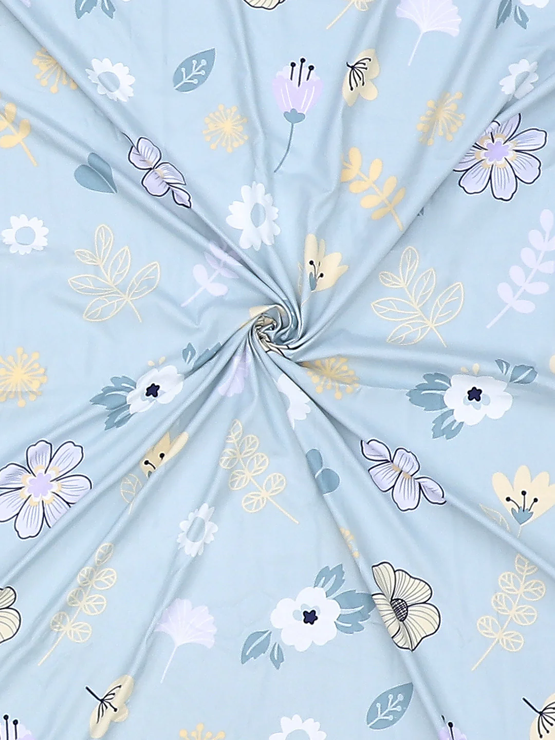 130 GSM Polyester Double Bed Bedsheet with 2 Pillow Covers - Image 9