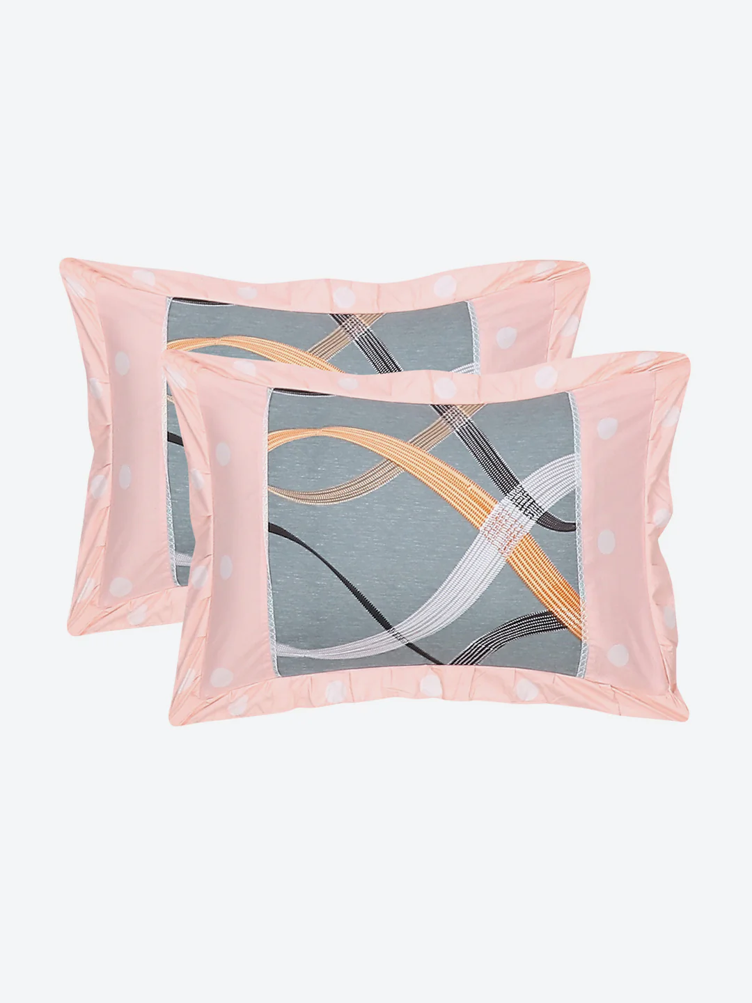 130 GSM Polyester Double Bed Bedsheet with 2 Pillow Covers - Image 8
