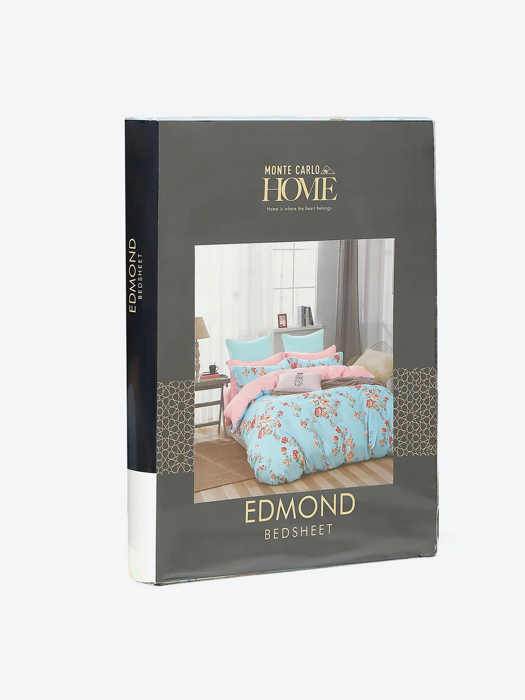 130 GSM Polyester Double Bed 1 Bedsheet with 2 Pillow Covers (Edmond) - Image 9