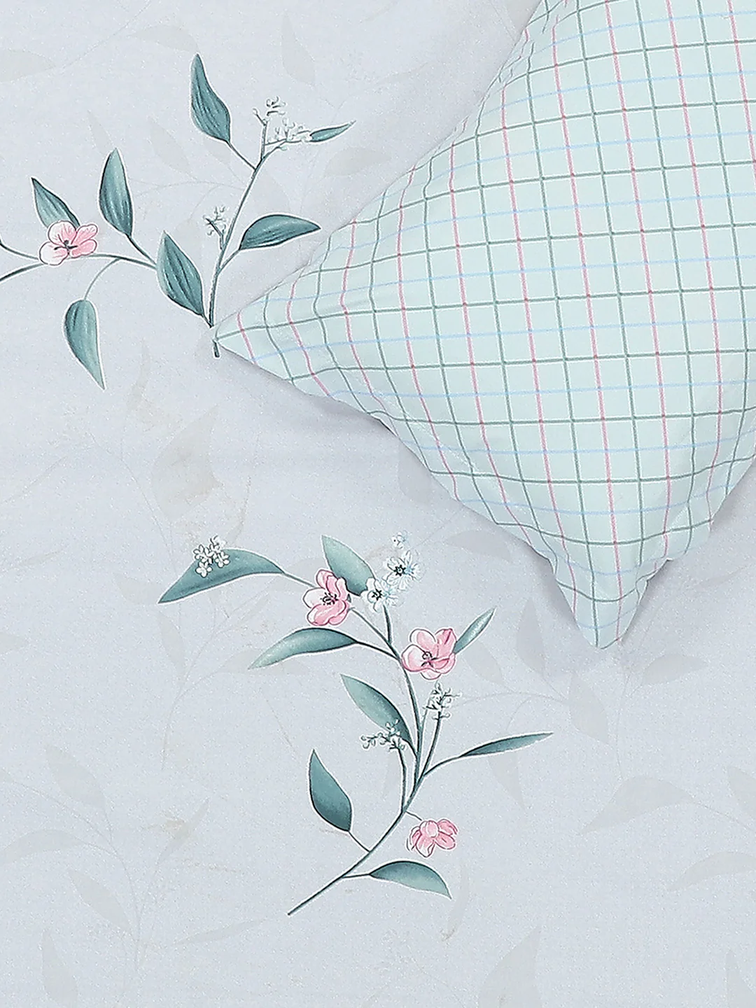 130 GSM Polyester Double Bed 1 Bedsheet with 2 Pillow Covers (Edmond) - Image 5