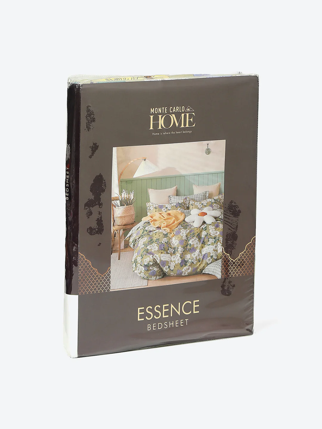 130 GSM Polyester Double Bed 1 Bedsheet with 2 Pillow Covers (Essence) - Image 9