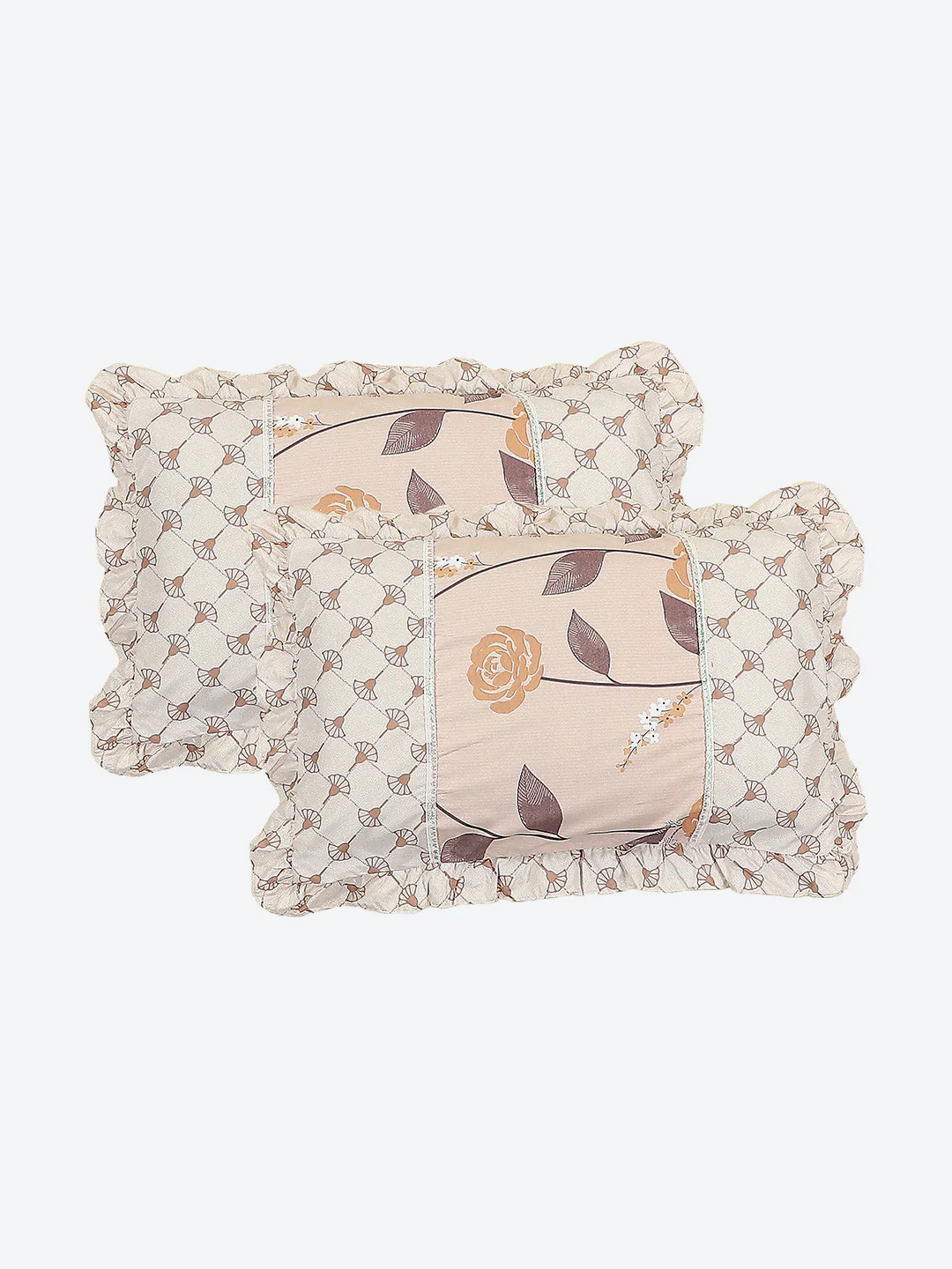 130 GSM Polyester Double Bed 1 Bedsheet with 2 Pillow Covers (Essence) - Image 7