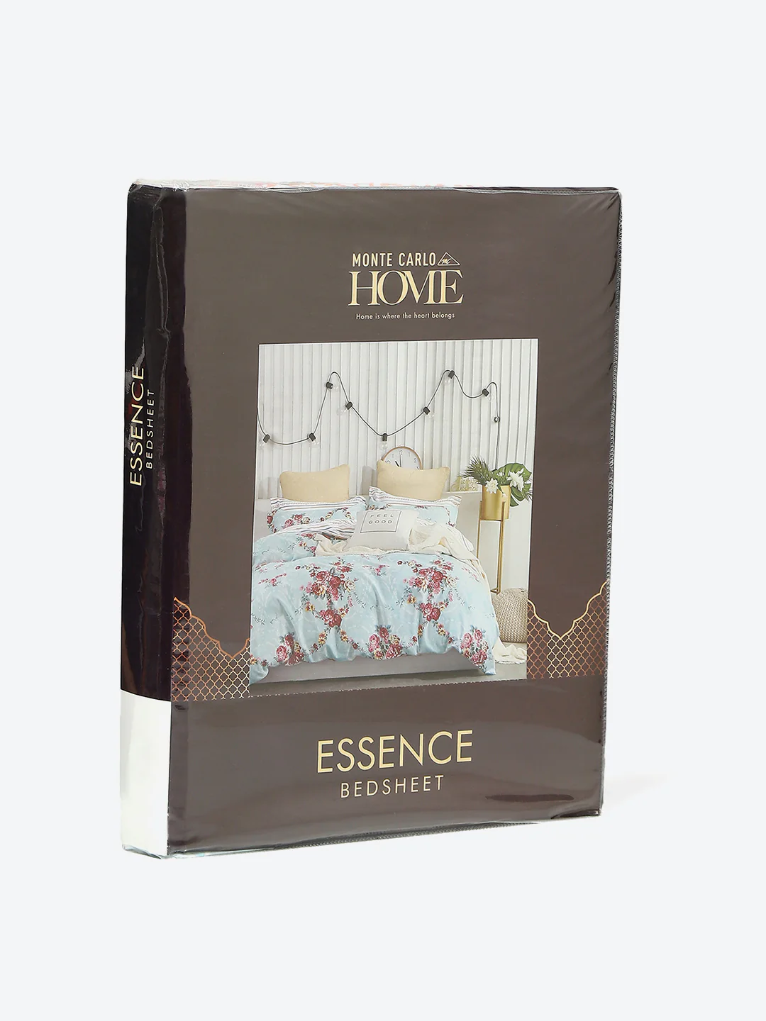 130 GSM Polyester Double Bed 1 Bedsheet with 2 Pillow Covers (Essence) - Image 9