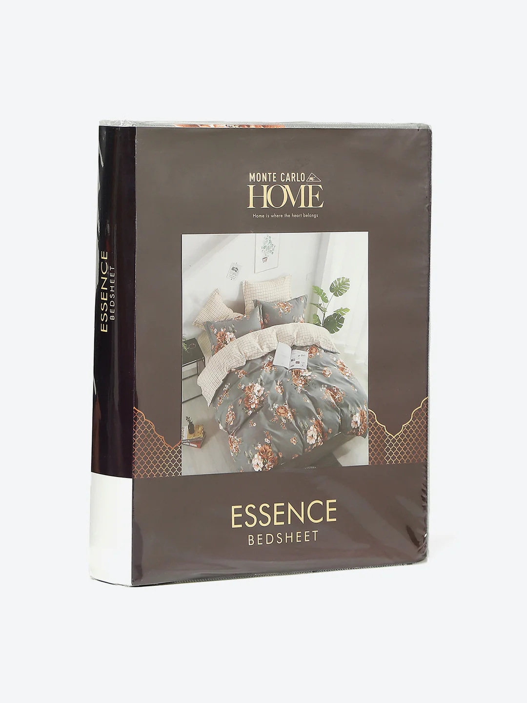 130 GSM Polyester Double Bed 1 Bedsheet with 2 Pillow Covers (Essence) - Image 9