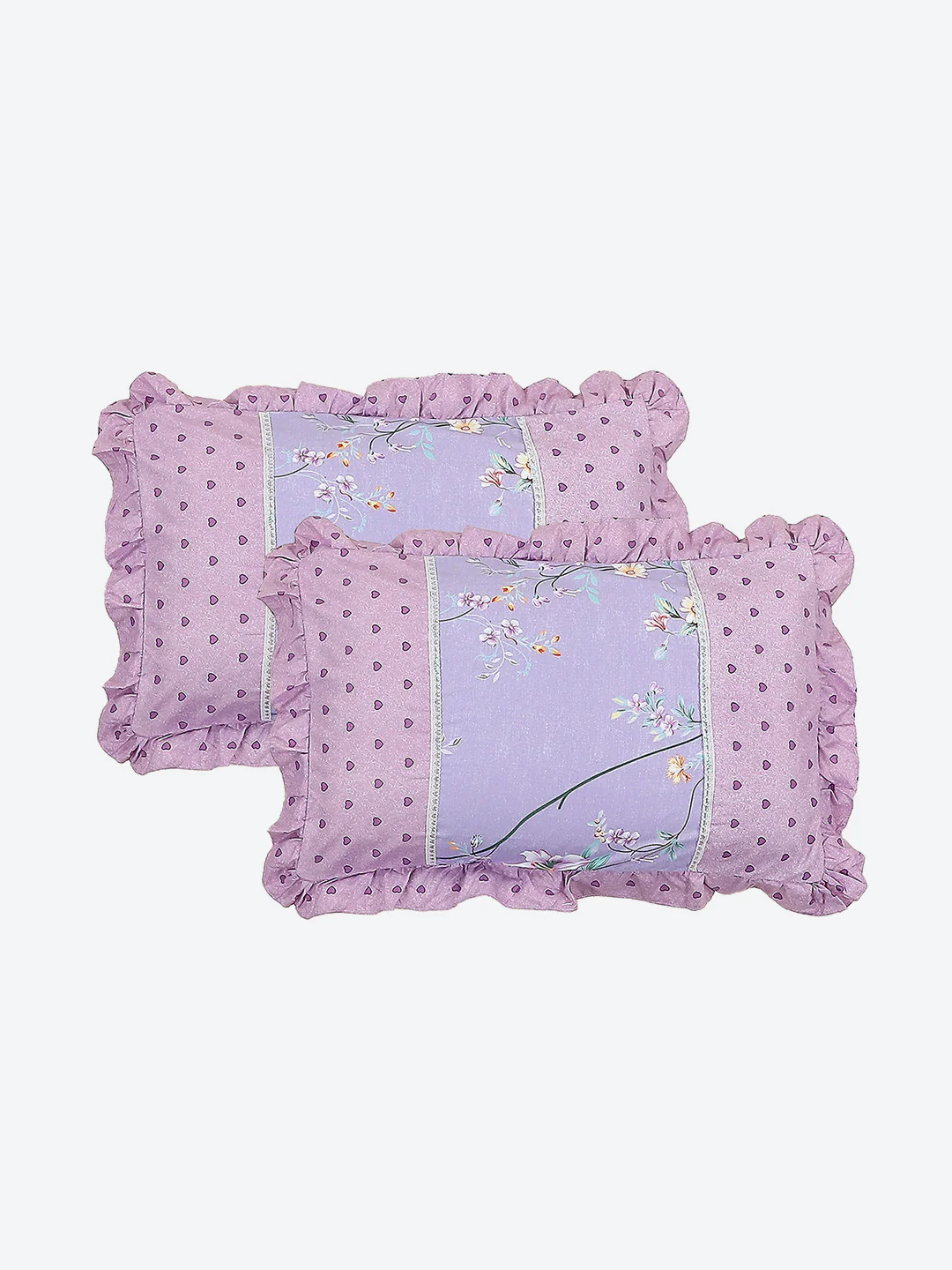 130 GSM Polyester Double Bed 1 Bedsheet with 2 Pillow Covers (Essence) - Image 7