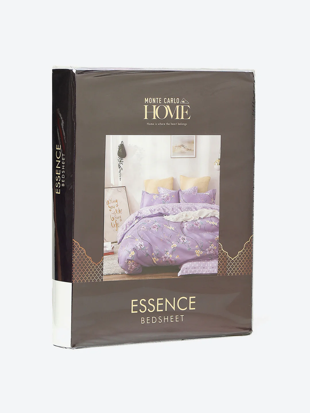 130 GSM Polyester Double Bed 1 Bedsheet with 2 Pillow Covers (Essence) - Image 9