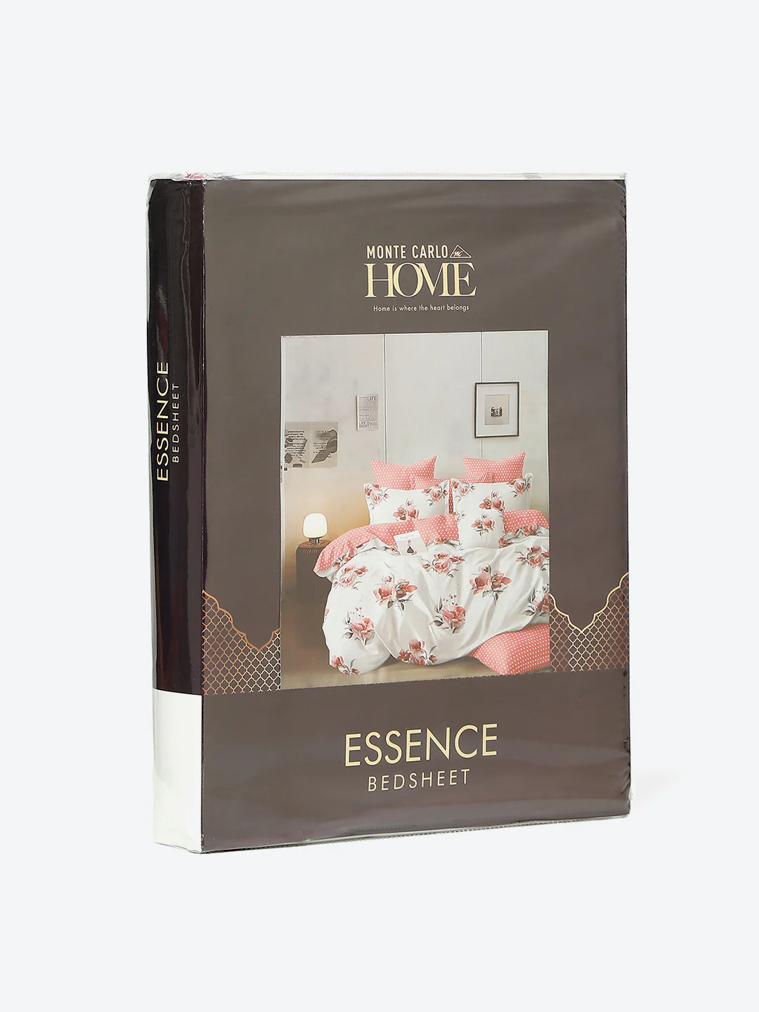130 GSM Polyester Double Bed 1 Bedsheet with 2 Pillow Covers (Essence) - Image 9