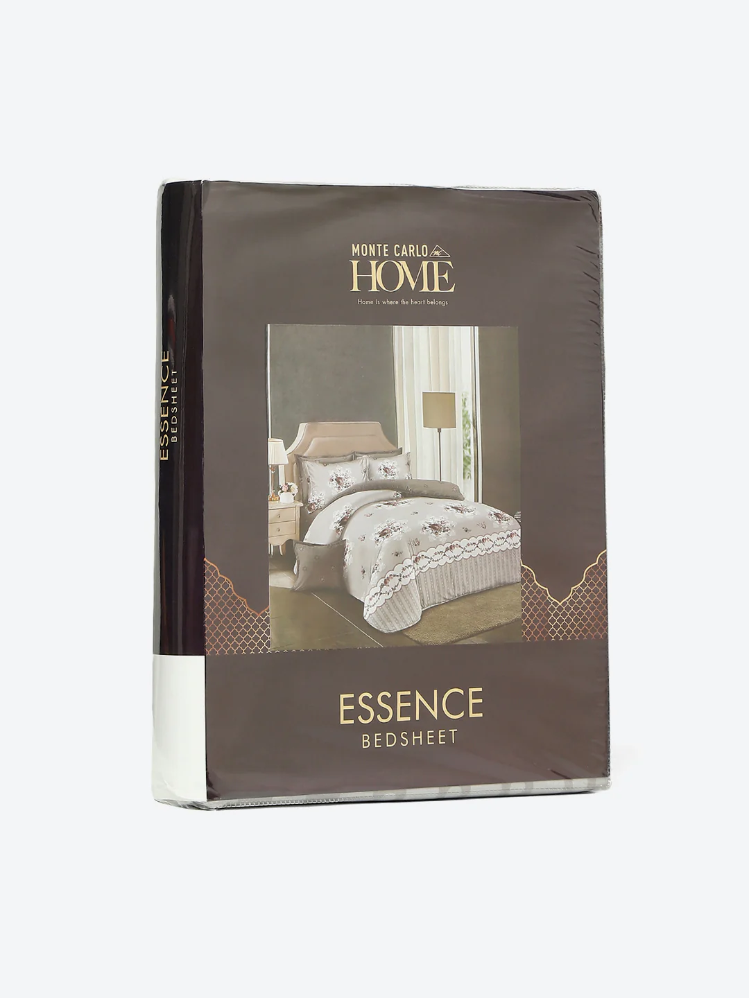130 GSM Polyester Double Bed 1 Bedsheet with 2 Pillow Covers (Essence) - Image 9