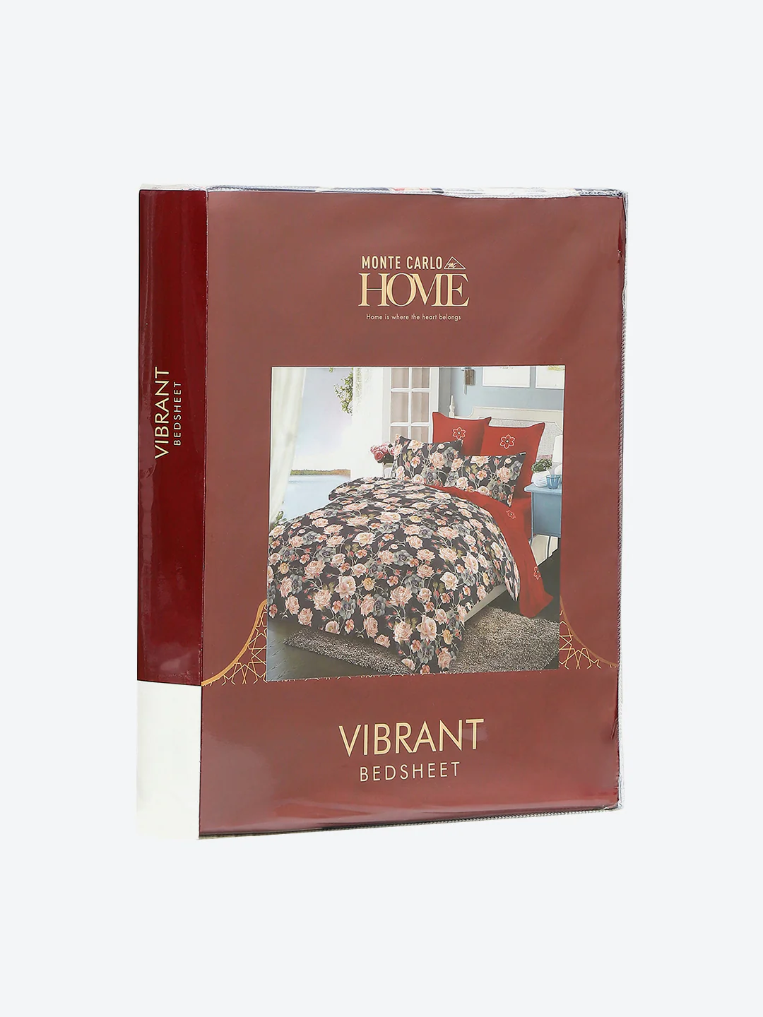 130 GSM Polyester Double Bed 1 Bedsheet with 2 Pillow Covers (Vibrant) - Image 9