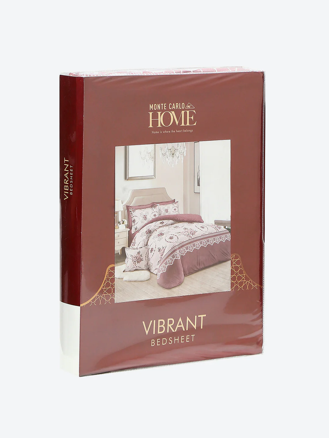 130 GSM Polyester Double Bed 1 Bedsheet with 2 Pillow Covers (Vibrant) - Image 9