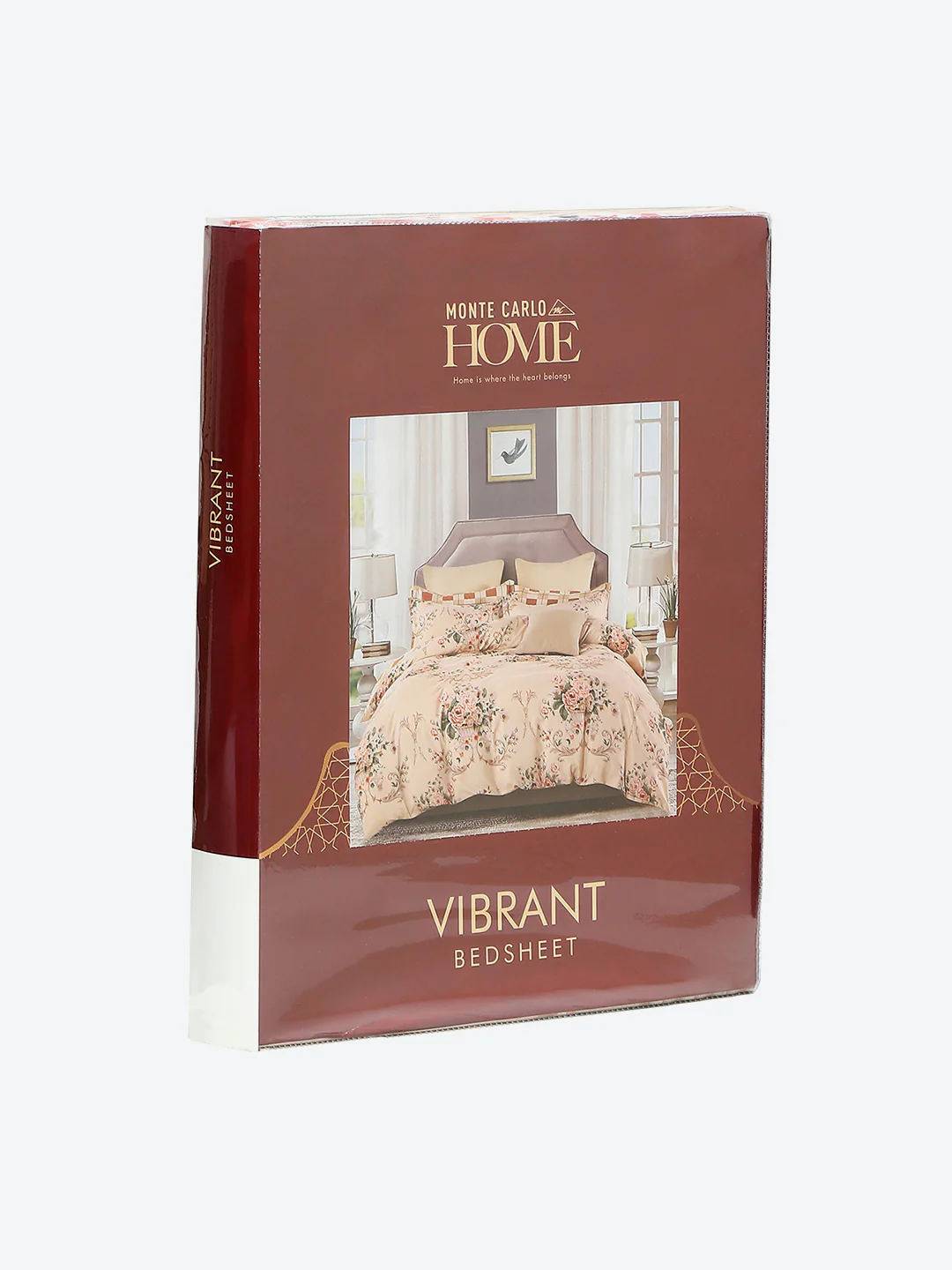 130 GSM Polyester Double Bed 1 Bedsheet with 2 Pillow Covers (Vibrant) - Image 9