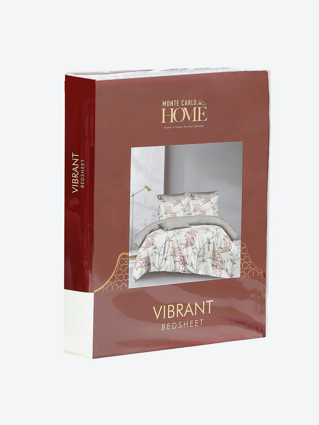 130 GSM Polyester Double Bed 1 Bedsheet with 2 Pillow Covers (Vibrant) - Image 9