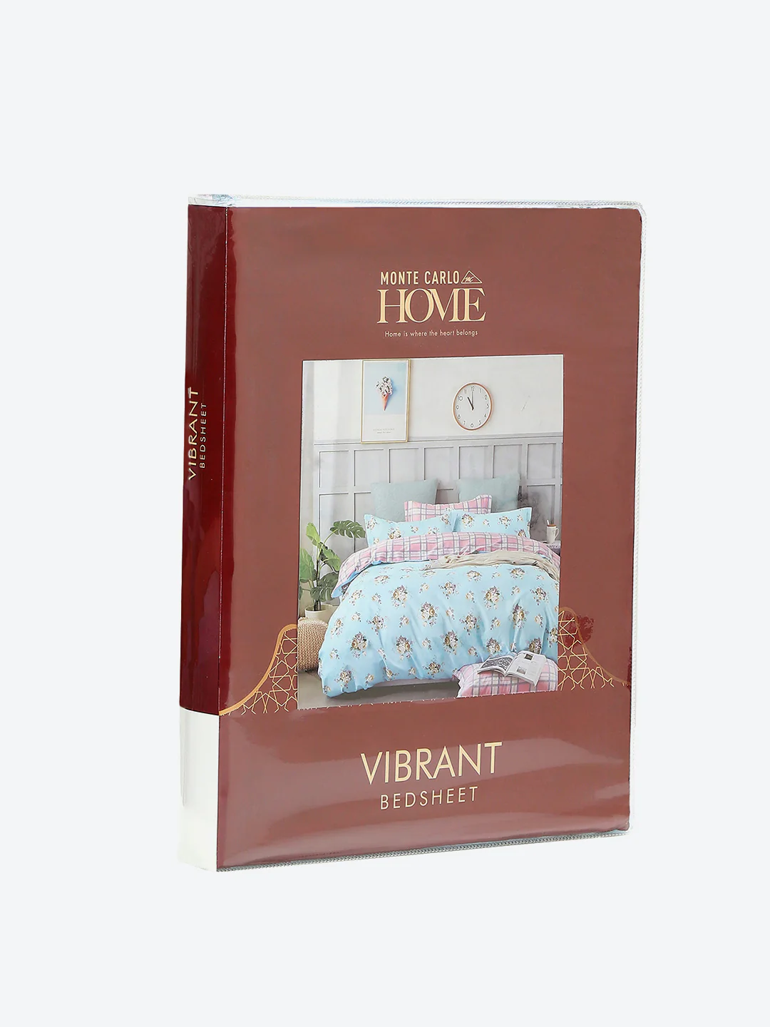 130 GSM Polyester Double Bed 1 Bedsheet with 2 Pillow Covers (Vibrant) - Image 9