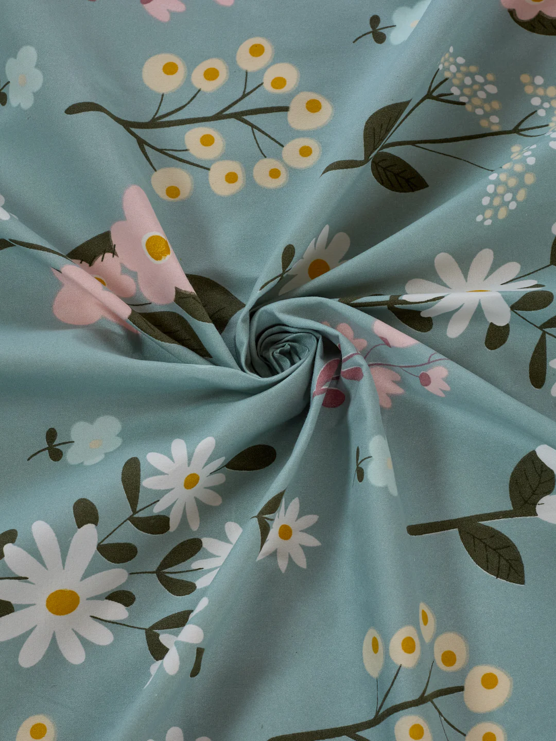 130 GSM Polyester Double Bed Bedsheet with 2 Pillow Covers Fashnik Collection - Image 8
