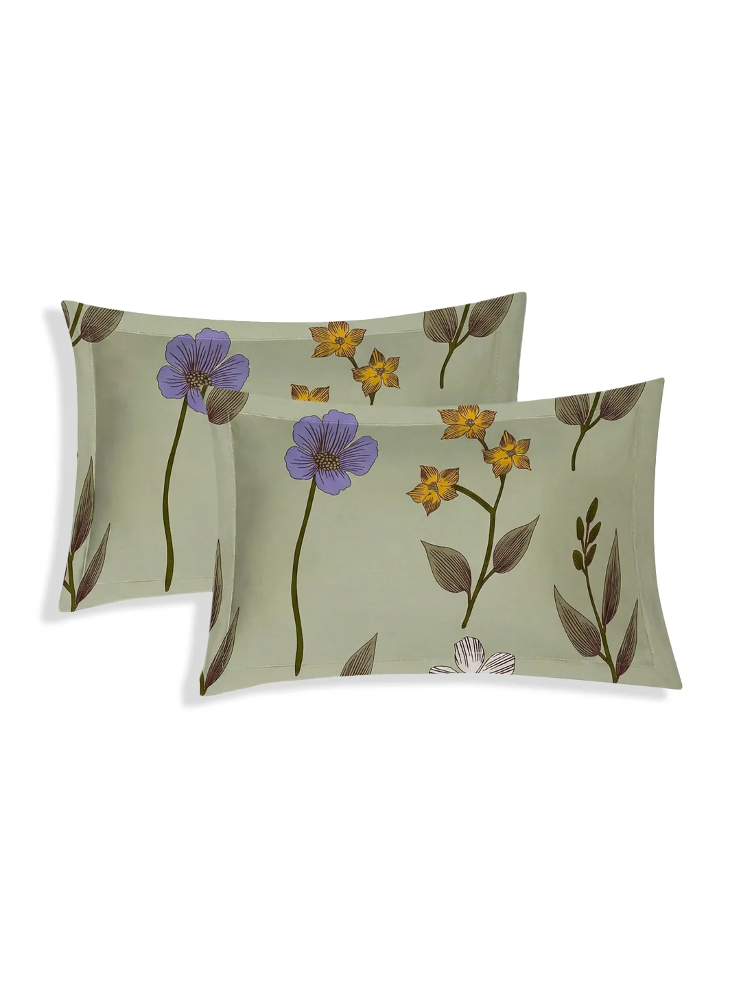 130 GSM Polyester Double Bed Bedsheet with 2 Pillow Covers Fashnik Collection - Image 6