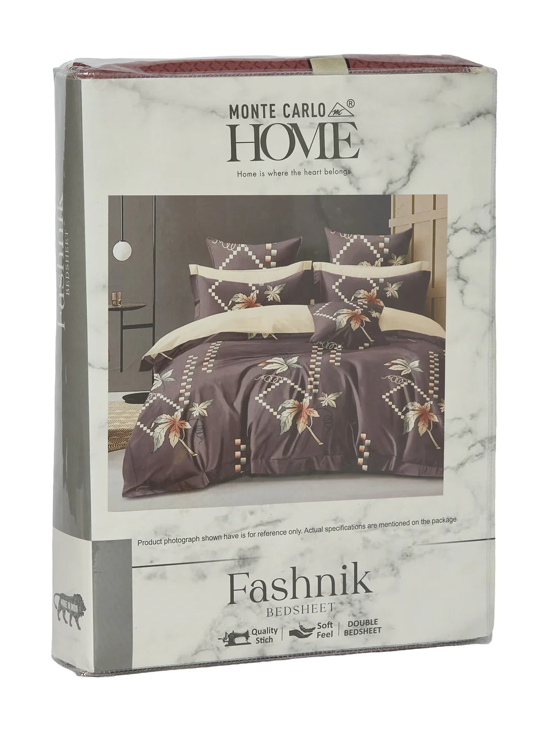 130 GSM Polyester Double Bed Bedsheet with 2 Pillow Covers Fashnik Collection - Image 11