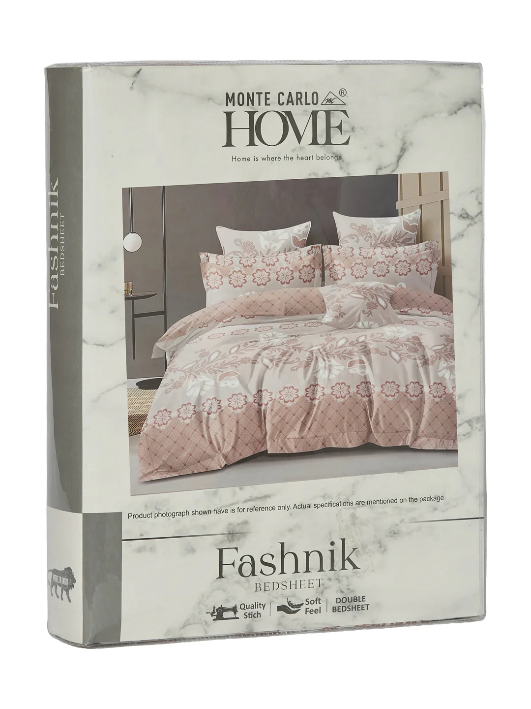 130 GSM Polyester Double Bed Bedsheet with 2 Pillow Covers Fashnik Collection - Image 11