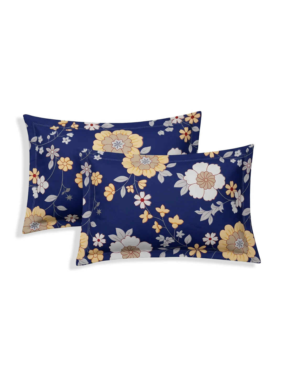 130 GSM Polyester Double Bed Bedsheet with 2 Pillow Covers Fashnik Collection - Image 6
