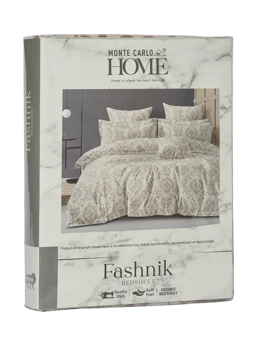130 GSM Polyester Double Bed Bedsheet with 2 Pillow Covers Fashnik Collection - Image 11