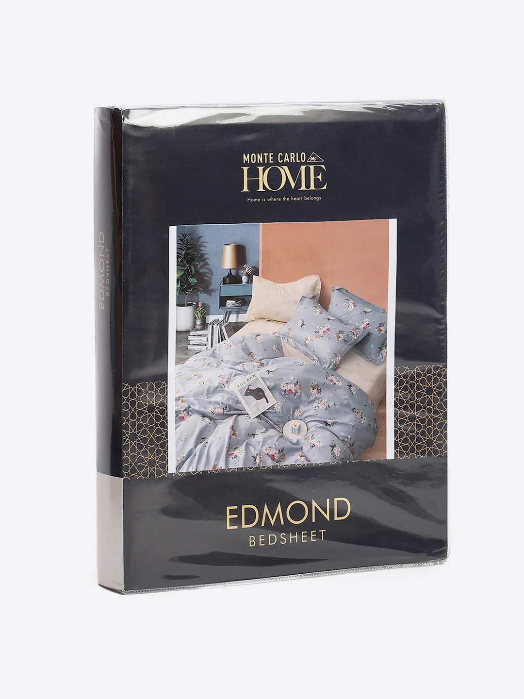 130 GSM Polyester King Size 1 Bedsheet with 2 Pillow Covers (Edmond) - Image 9
