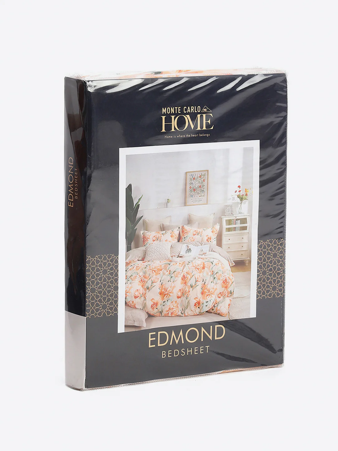 130 GSM Polyester King Size 1 Bedsheet with 2 Pillow Covers (Edmond) - Image 9