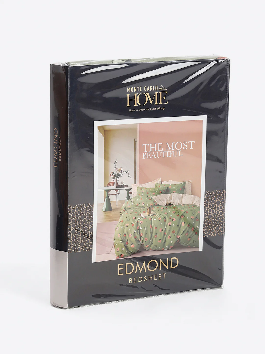 130 GSM Polyester King Size 1 Bedsheet with 2 Pillow Covers (Edmond) - Image 9