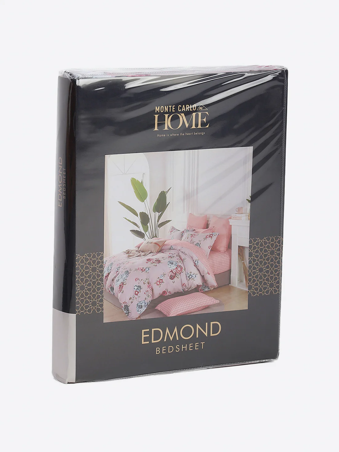 130 GSM Polyester King Size 1 Bedsheet with 2 Pillow Covers (Edmond) - Image 9