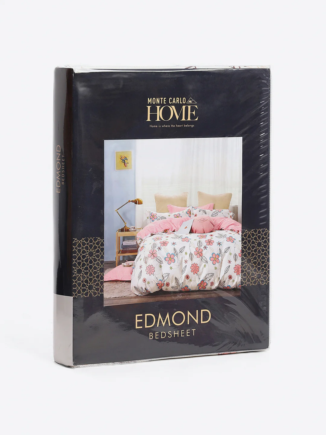 130 GSM Polyester King Size 1 Bedsheet with 2 Pillow Covers (Edmond) - Image 9