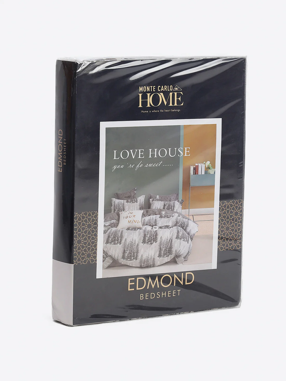 130 GSM Polyester King Size 1 Bedsheet with 2 Pillow Covers (Edmond) - Image 9