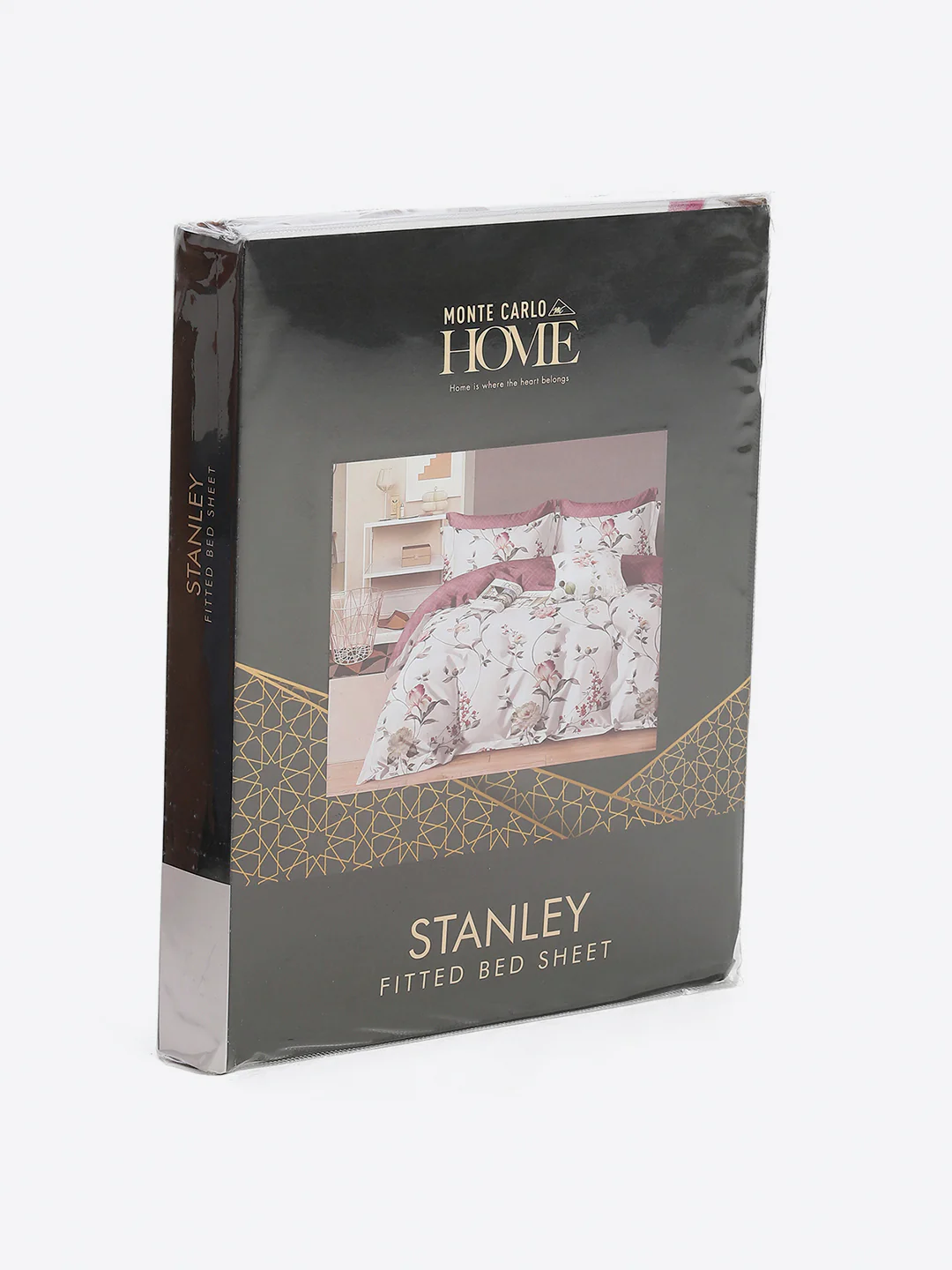 130 GSM Polyester King Size 1 Bedsheet with 2 Pillow Covers (Stanley) - Image 10