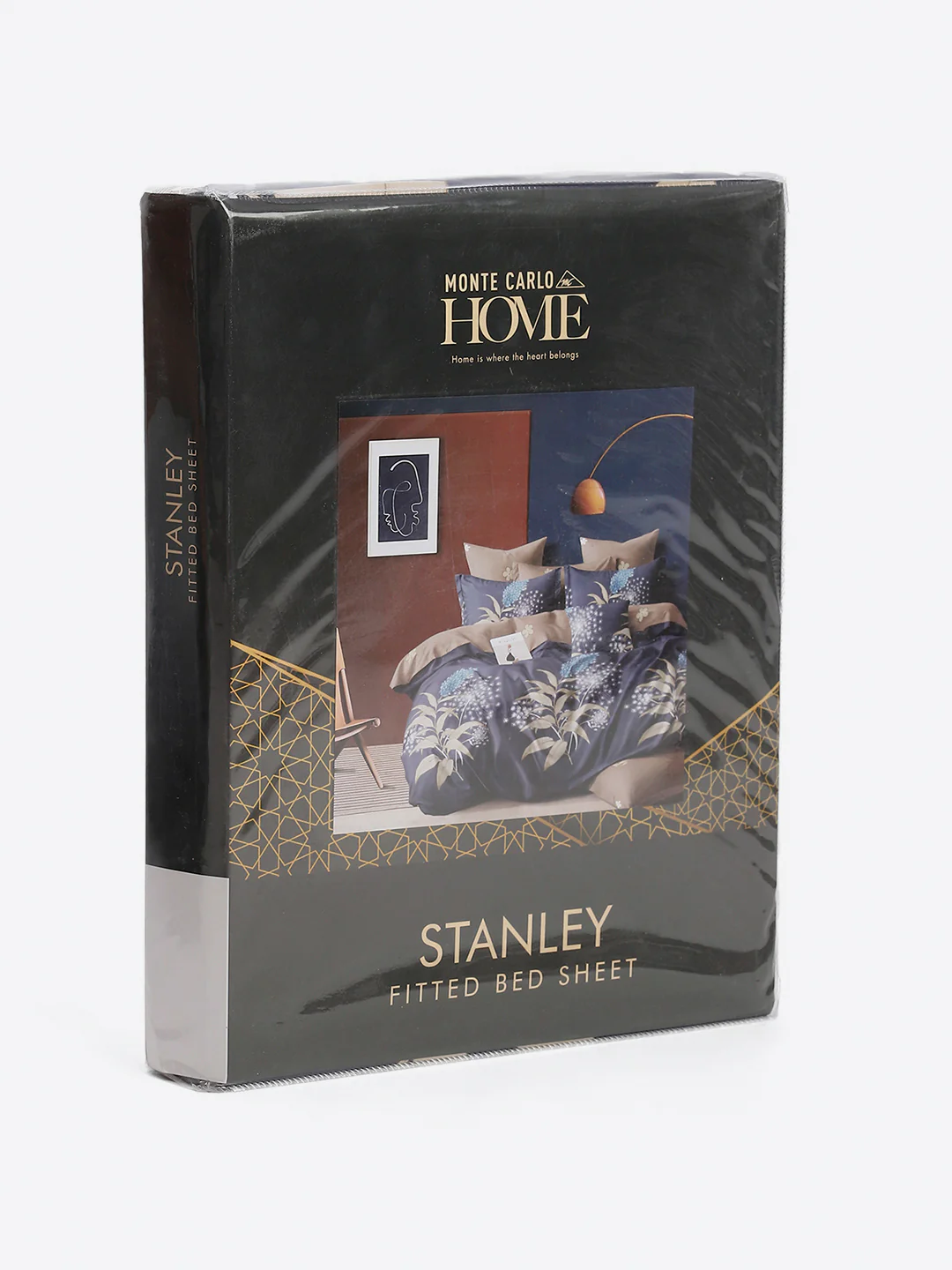 130 GSM Polyester King Size 1 Bedsheet with 2 Pillow Covers (Stanley) - Image 10