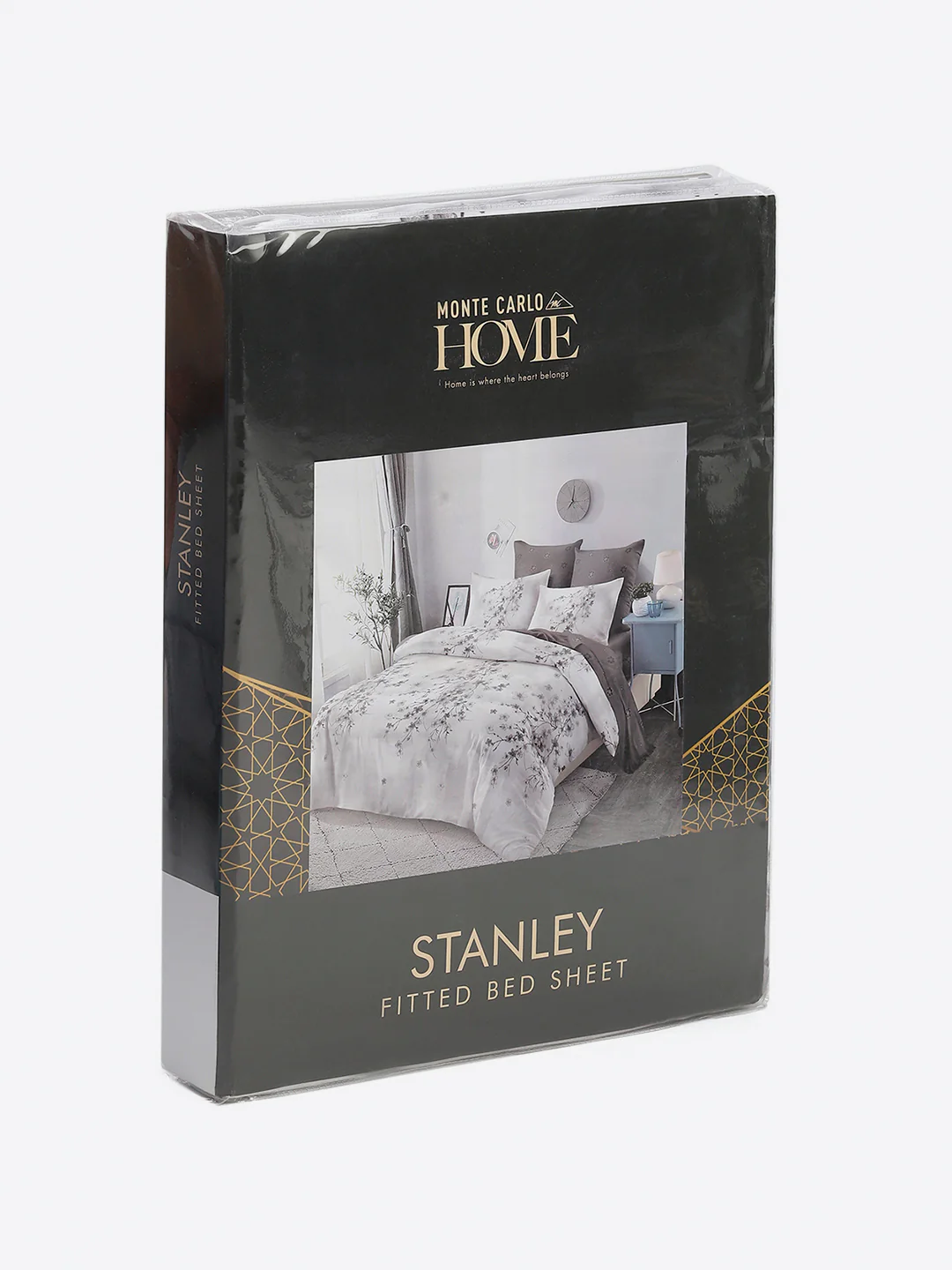 130 GSM Polyester King Size 1 Bedsheet with 2 Pillow Covers (Stanley) - Image 10