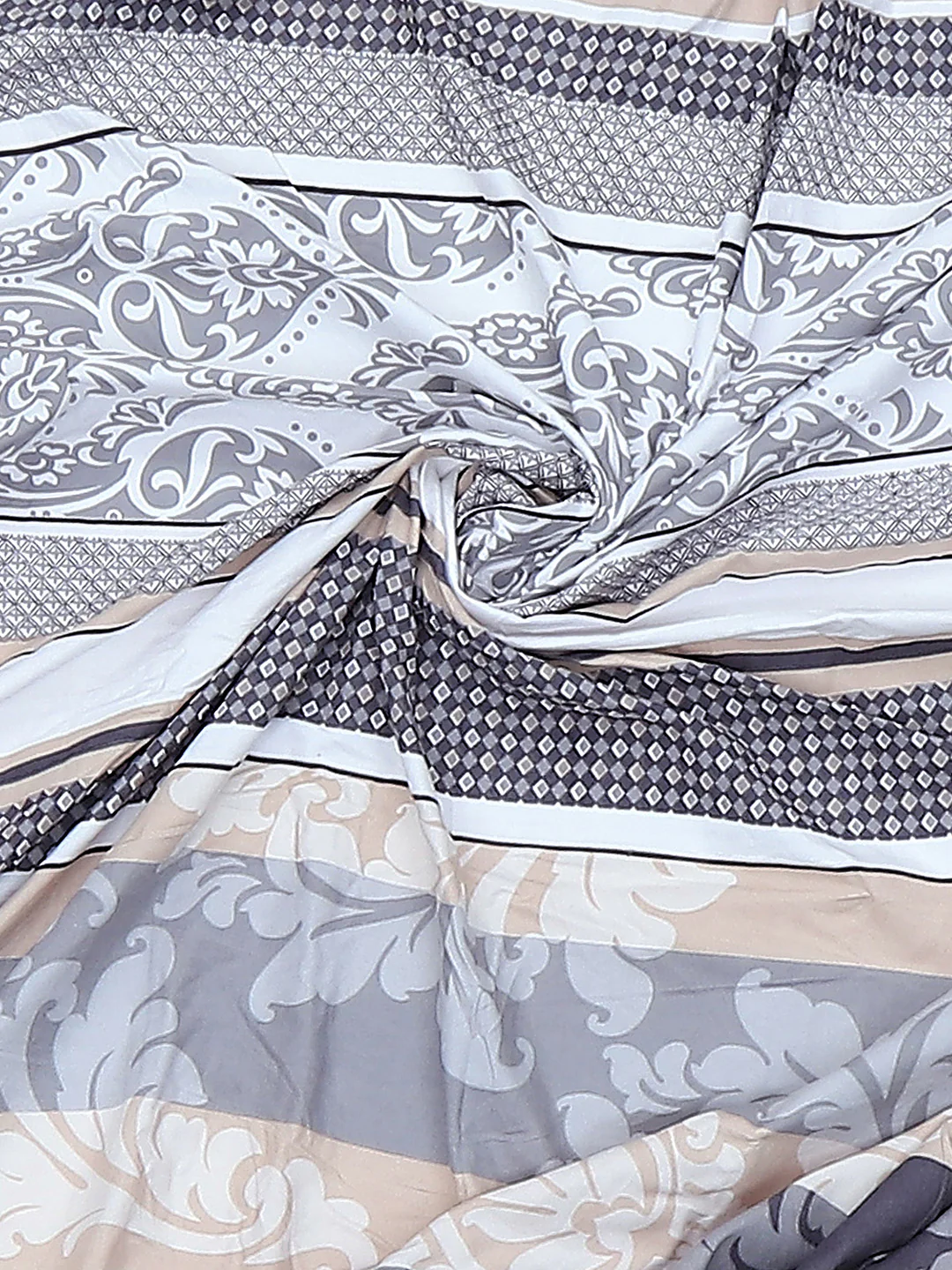 130 GSM Polyester King Size 1 Bedsheet with 2 Pillow Covers (Stanley Gold) - Image 8