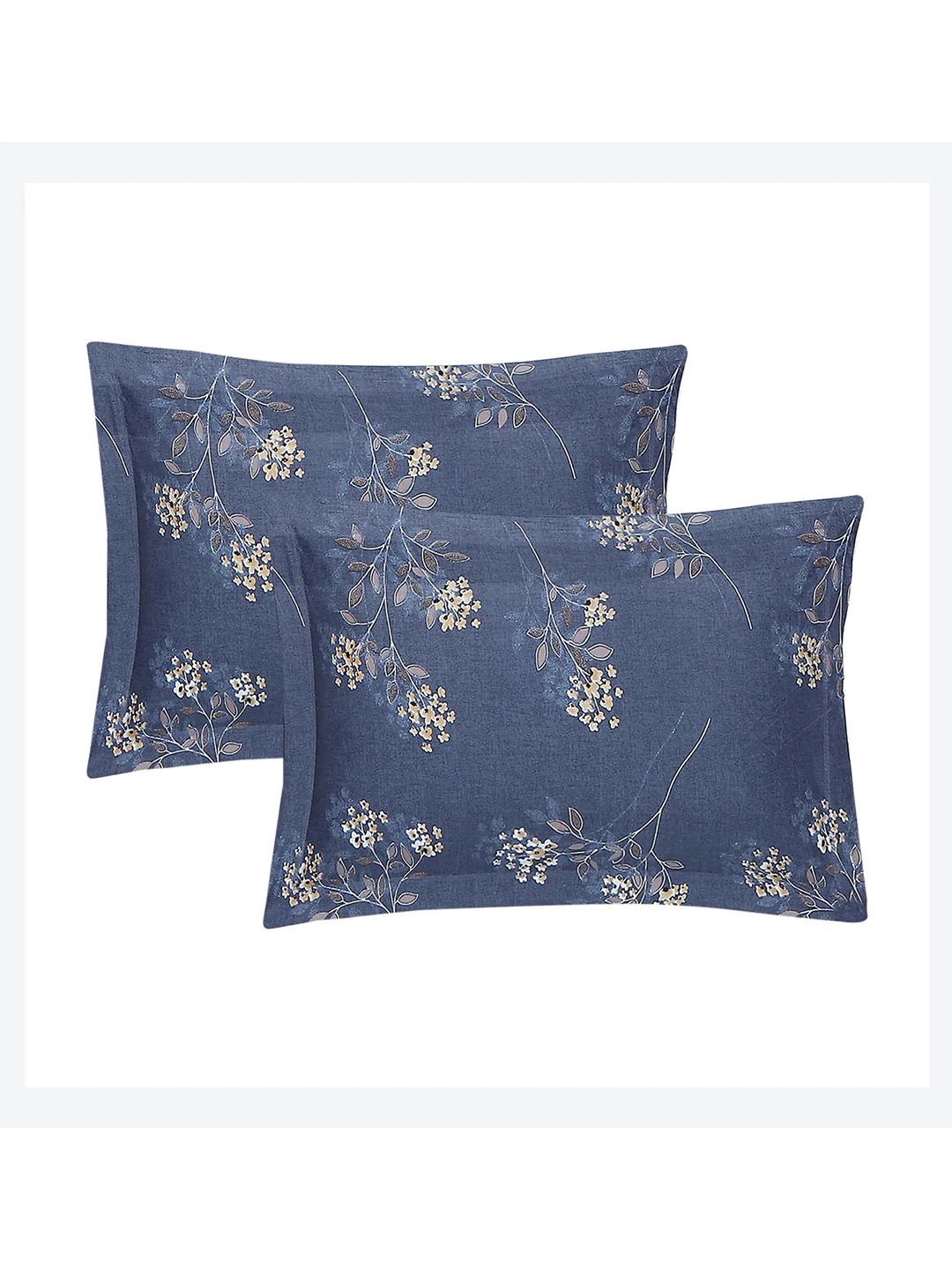130 GSM Polyester King Size 1 Bedsheet with 2 Pillow Covers (Stanley Gold) - Image 7